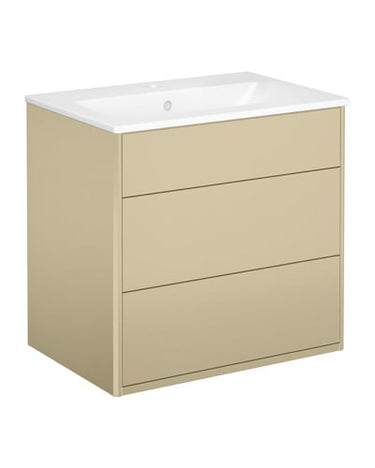 Gustavsberg Graphic møbelsæt m/2 skuffer og håndvask 550 x 600 x 400 mm beige - 1