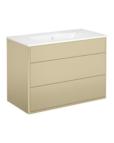 Gustavsberg Graphic møbelsæt m/2 skuffer og håndvask 550 x 800 x 400 mm beige - 1