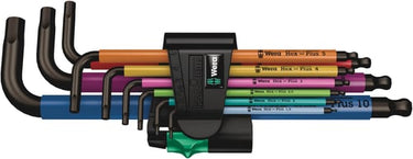 Wera stiftnøglesæt 950 SPKL/9 SM N Multicolour metrisk BlackLaser 9dele 1,5-10 - 1