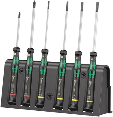 Wera 2035/6 B elektronik-skruetrækkersæt + rack 6 dele - 1