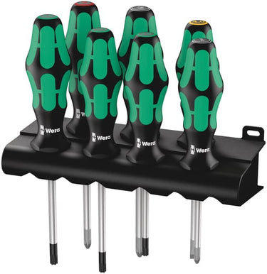 Wera 335/350/367/7 Rack skruetrækkersæt Kraftform Plus Lasertip + rack 7 dele - 1