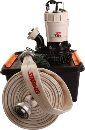 400W Entreprenørpumpesæt 15m slange 2" 230V 205L/min - 1