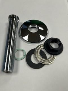Tilgangsstykke 120 mm ll 3/4" x 1/2" med roset Ø70 - 1