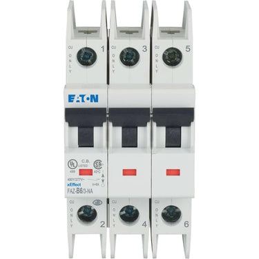 Automatsikring (MCB) B-karakteristik 6Amp 3-Pol 15kA 3-modul UL489 FAZ-B6/3-NA - 1