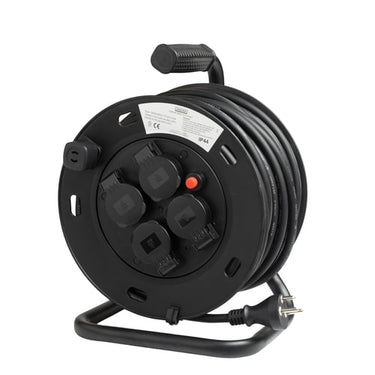 Kabeltromle 25m. 4 udtag. 3G1,5 H07RN-F. - 1