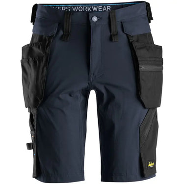 LiteWork stretch shorts 6108 m. aftagelige hylsterlommer navy blå str. 50 - 1