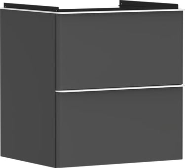 hansgrohe Xelu Q vaskeskab 580/475 2sk mat diamantgrå - 1