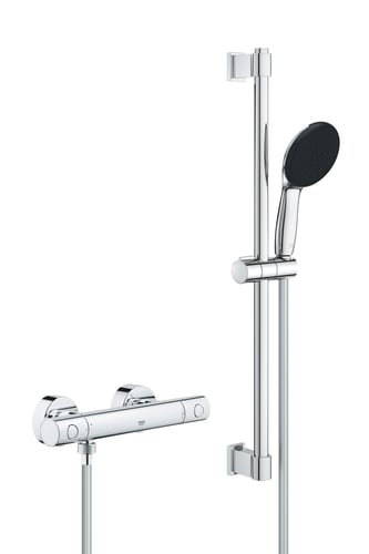 GROHE Precision Get termostat + brusestangsæt 600mm krom - 1