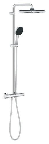 GROHE Vitalio Comfort 250 brusesystem med termostat til væg 8,3l krom - 1