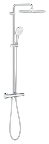 GROHE Tempesta Cube 250 brusesystem med termostat til væg 8,5l krom - 1