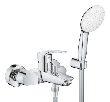 GROHE Eurosmart etgrebsbatteri til kar + Tempesta 110 håndbrusersæt krom - 1