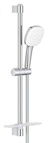 GROHE Tempesta Cube 110 III brusestangsæt 600mm med skål 8,4l krom - 1