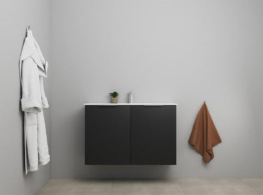 Sanibell Online møbelsæt 101x36cm 2 låger mat sort usamlet - 1