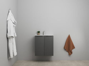 Sanibell Online møbelsæt 61x36cm 2 låger mat antracit usamlet - 1