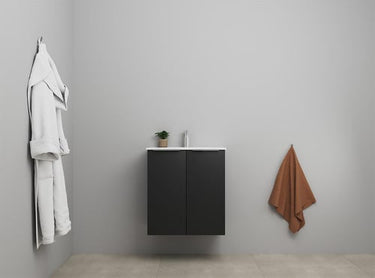 Sanibell Online møbelsæt 61x36cm 2 låger mat sort usamlet - 1