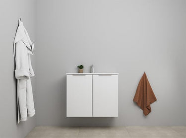 Sanibell Online møbelsæt 81x36cm 2 låger hvid højglans - 1