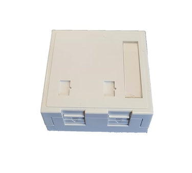 Officebox for 4 x RJ45 Keystone konnektor hvid - 1