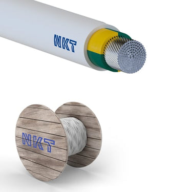 Forsyningskabel NOIK-AL 90° 1G240 Lysegrå AFM - 1