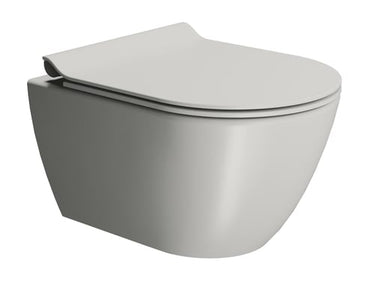 GSI Pura vægtoilet 50x36cm Swirlflush mat grå - 1