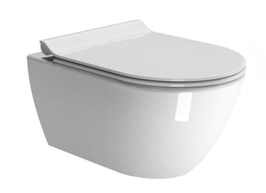 GSI Pura vægtoilet 55x36cm Swirlflush hvid - 1