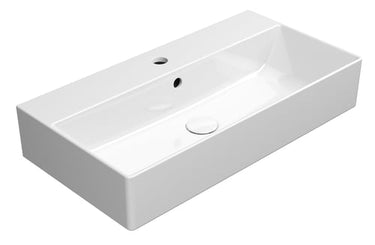 GSI Kube X håndvask kompakt 70x37cm væg hh/ovl hvid - 1