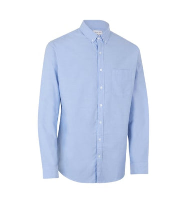Seven Seas S60 Herre Oxford Skjorte blå str 2XL - 1