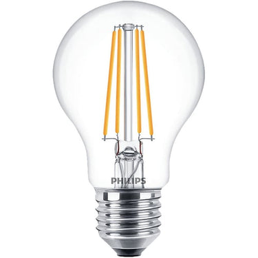3+1 promopak Philips LED Filament Standard 7-60W E27 827 A60 Klar - 1