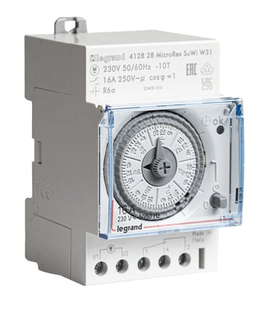 MicroRex Auto SuWi QW31 Analog Ugeur 16A 1-Skiftekontakt 3M - 1