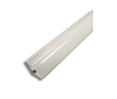 Alu profil 2 hvid med opal cover - 2,5 m - 1