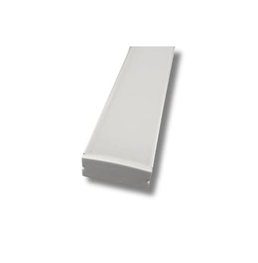 Alu profil 12 hvid med opal cover - 2,5 m - 1