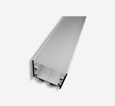 Alu profil 20 hvid med opal cover - 2,5 m - 1