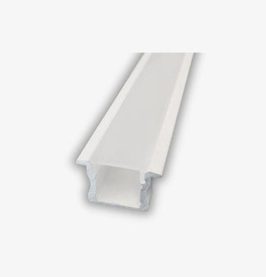 Alu profil 9 hvid med opal cover - 2,5 m - 1