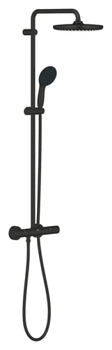 GROHE Tempesta brusesystystem med termostat 9,5l mat sort - 1