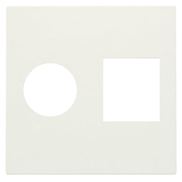 Afdækning til kombiudtag 1 x koax + 1 x RJ45 white - 1