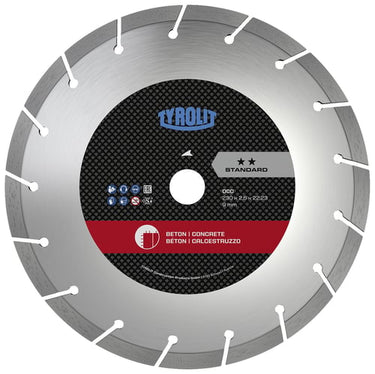 Diamant tørskæreskive Standard 150x2,6x22,23 Armeret beton - 1