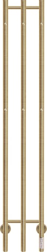 KRISS Trio el håndklædetørrer 1480x230mm bør messing/guld PVD-belagt rf stål - 1