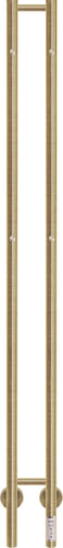 KRISS Twin el håndklædetørrer 1480x130mm bør messing/guld PVD-belagt rf stål - 1