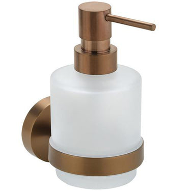 KRISS Simple sæbedispenser t/væg bør kobber (PVD)/matteret glas - 1