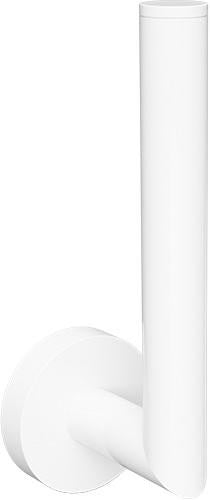 KRISS Simple reservepapirholder lodret hvid lakeret messing - 1