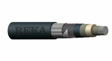 Mellemspændingskabel AXLJ-F TT 1x240+35 12KV sort - 1