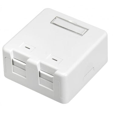 Officefit vægboks 2x Keystone hvid - 1