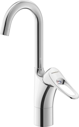 FM Mattsson 9000XE køkkenarmatur 126mm t/vaskerende forkromet - 1