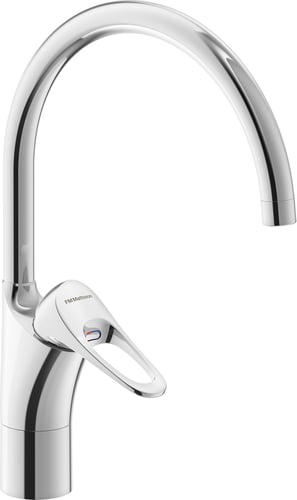 FM Mattson 9000XE køkkenarmatur 235mm høj C-tud forkromet 4,5L/min - 1