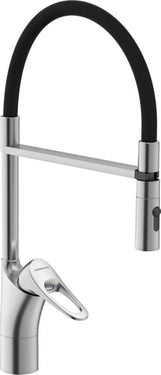FM Mattsson 9000XE Flexi køkkenarmatur 232mm m/flex tud børstet krom - 1
