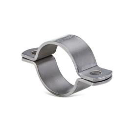Halsjern rustfri Type SL EN 1.4404 1.4571 uden bolte og møtrikker 50x5mm d1: 608mm 606,0-610,0mm - 1