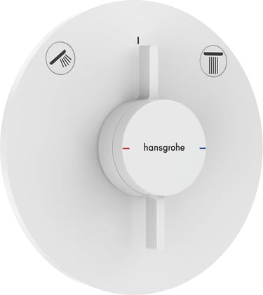hansgrohe DuoTurn S armatur til indbygning 2 udtag mat hvid - 1