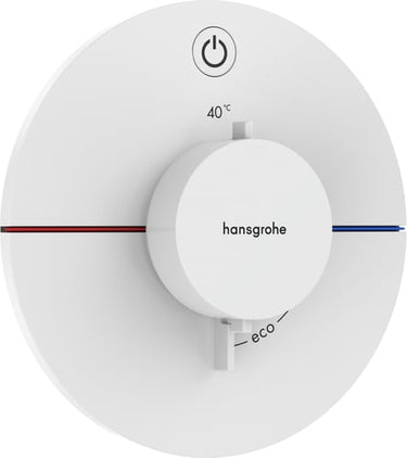 hansgrohe ShowerSelect Comfort S termostatarmatur til indbygning med afspærring til 1 udtag mat hvid - 1