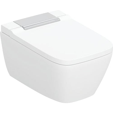 Geberit AquaClean Sela Square væghængt douchetoilet blank forkr - 1