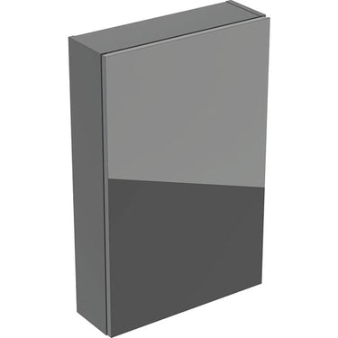 Geberit overskab rektangulært 1 låge 45 x 70 cm korpus lava mat/forside lava glas blankt - 1