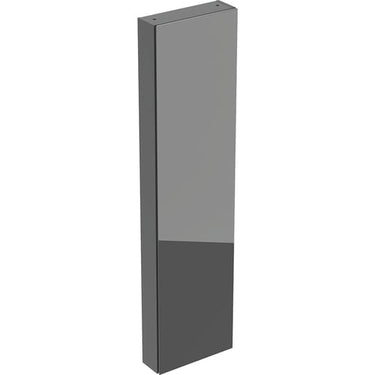 Geberit højskab 1 låge + indv spejl 45 x 180 cm korpus lava mat/forside lava glas blankt - 1